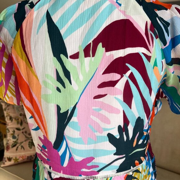 Marie Oliver 100% Silk Frida Flutter Sleeve Dress – Size Medium - Picture 8 of 11